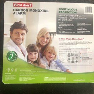 FIRST ALERT CARBON MONOXIDE ALARM DUAL POWER